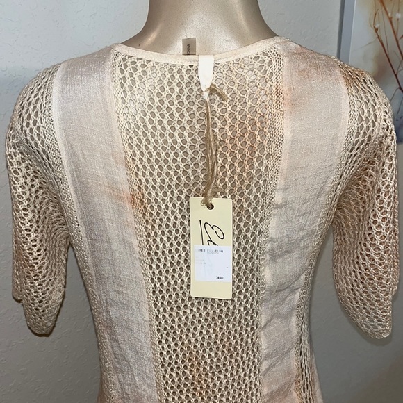 NWT$80๐ฅ ELAN INTERNATIONAL Crochet Detail Long Kimono swimsuit coverup Size M - Picture 11 of 14